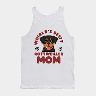 Cute Rottie Rottweiler Mama Shirt, Mothers Day Dog Mom Tank Top